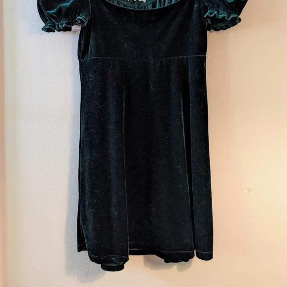 Altar'd State dark green velvet mini dress, size small - Picture 2 of 4